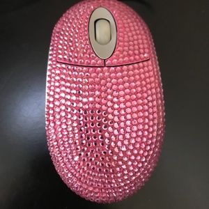 Pink rhinestone mouse NWOT
